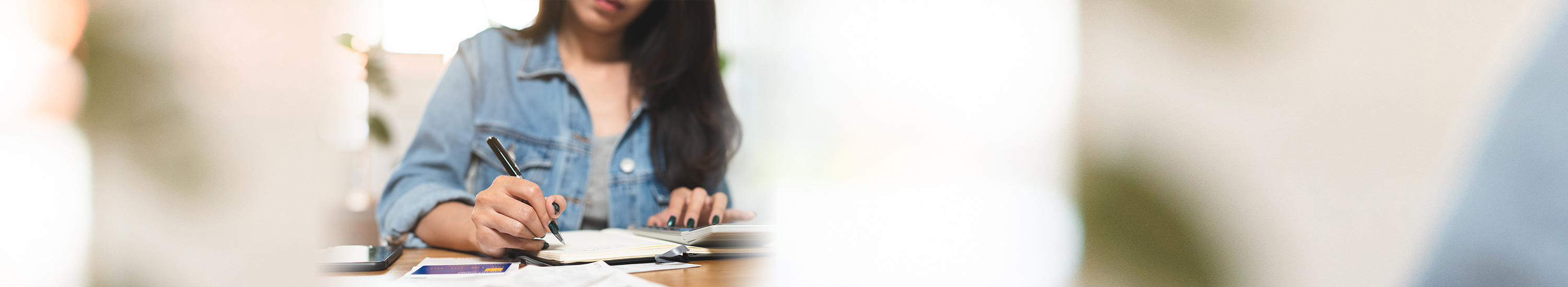 Woman writing